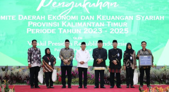 Wakil presiden RI KH. Ma'ruf Amin kukuhkan Gubernur Kaltim Isran Noor sebagai KDEKS (instagram.com/kyai_marufamin)