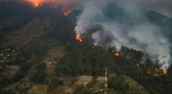 Kebakaran di Gunung Merbabu semakin meluas (Dok. Instagram/yohanrineko)