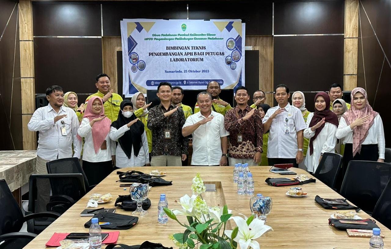 Bimbingan teknis pengembangan APH bagi petugas Laboratorium yang digelar oleh Dinas Perkebunan Provinsi Kalimantan Timur (Dok. Tekapekaltim)