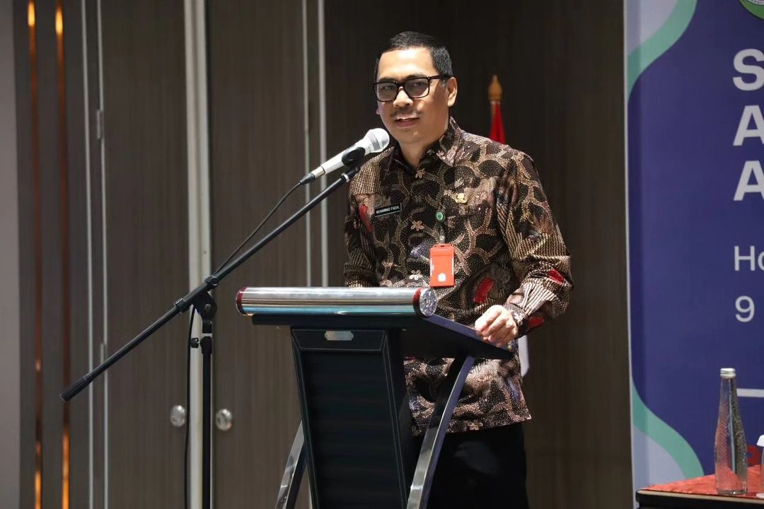 Kepala Dinas Kominfo Kalimantan Timur Muhammad Faisal dalam kegiatan Sosialisasi dan Workshop Aplikasi SIMAIN dan Aplikasi Digital Signature (dok: @faizal_samarinda)