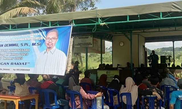 Ketua Komisi I DPRD Kalimantan Timur Baharuddin Demmu saat kunjungi Dapilnya (dok:Tekapekaltim)