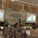Sekretaris Dinas Perkebunan Kalimantan Timur, Surono menghadiri Rakor pengawasan daerah