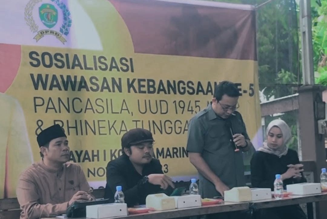 Anggota DPRD Kalimantan Timur Sapto Setyo Pramono saat menggelar sosialisasi wawasan kebangsaan di Samarinda (foto: Pribadi)