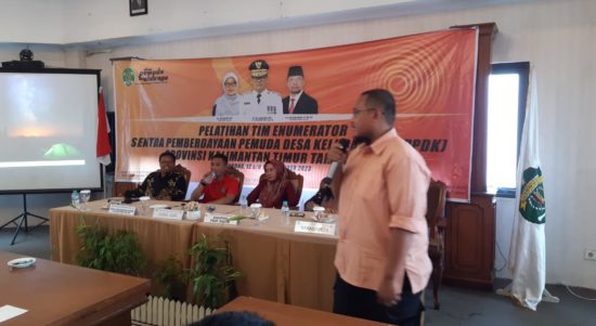 Pelatihan Tim Enumerator Sentra Pemberdayaan Pemuda Desa/Kelurahan (SPPDK) di Grand Elty Hotel Tenggarong