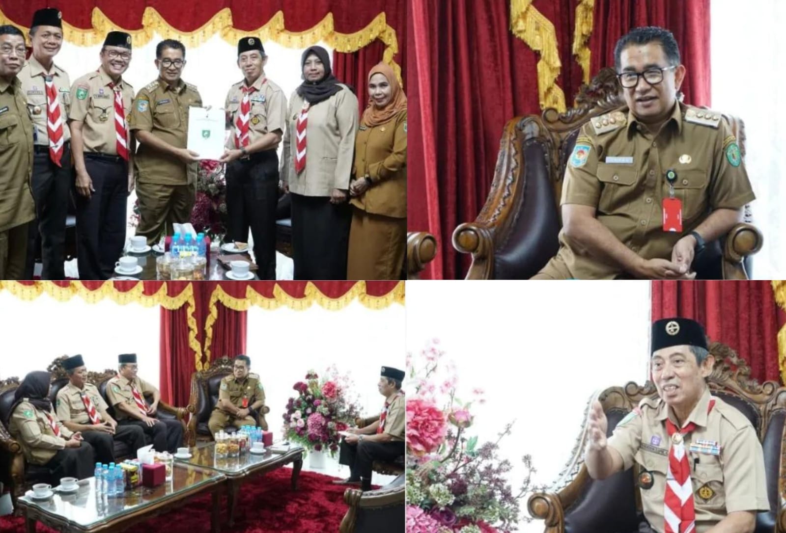 Kunjungan Kwarda Kaltim ke Rumah Gubernur Kalimantan bahas Raimuna Daerah 2023 bersama Pj Gubernur Akmal Malik