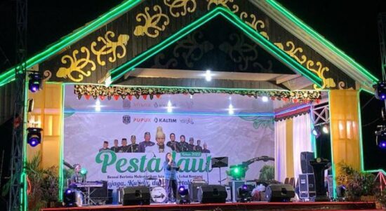 Pesta Laut Bontang Kuala 2023, di Kota Bontang Kalimantan Timur. (ig/anthony.rakhman)