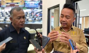 Wakil Ketua DPRD Kaltim Muhammad Samsun dan Ketua Komisi I DPRD Kaltim Baharuddin Demmu tanggapi status tersangka Ketua KPK Firli (dok:kolase/tekapekaltim)