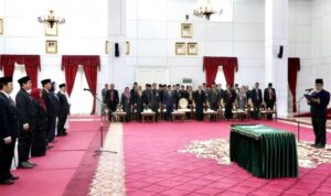 Pj Gubernur Akmal Malik saat melantik 14 Pejabat (dok: Arief Murtadha)