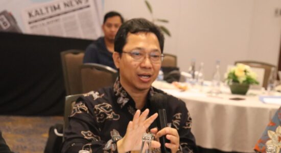 Kepala Perwakilan Bank Indonesia Kaltim Budi Widihartanto dalam Capacity Building bagi wartawan (dok: diskominfokaltim)