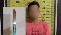 Pelaku percobaan pencurian di Hotel Cahaya Bone Bontang (dok: tekape)