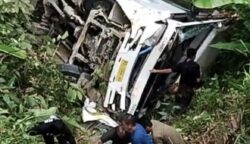 Bus DAMRI jatuh ke jurang (dok: istimewa)