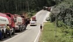 Kecelakaan di jalan Poros Bontang-Samarinda (dok: ist)