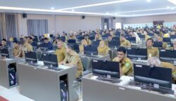 1.340 Pegawai Negeri Sipil (PNS) ikuti penilaian kompetensi manajerial dan sosiokultural di Lab Station BKD Kaltim, Senin (19/5/2025).