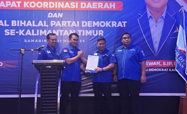 Partai Demokrat Kalimantan Timur (Kaltim) menggelar Rapat Koordinasi Daerah (Rakorda) dan Halal Bihalal di Hotel Puri Sinyiur Samarinda (dok: demokrat kaltim)