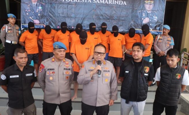 Konferensi pers Polresta Samarinda terkait kasus pembunuhan (dok: katakaltim)