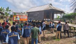 Salah satu kawasan di Tahura Bukit Soeharto yang telah dirambah dibangun bangunan rumah dan lahan perladangan di Desa Batuah, Kabupaten Kukar, Kaltim, Selasa (28/4/2026).