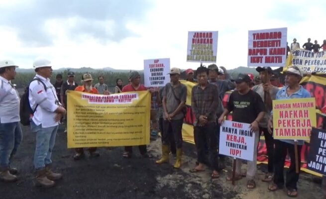 erhentinya aktivitas pertambangan di Kecamatan Muara Jawa sejak awal 2026 memicu aksi protes warga yang terdampak secara ekonomi. Ratusan masyarakat mendatangi jetty milik PT Bintang Prima Energy Pratama. (dok: ist)